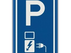 Placuta reflectorizanta pentru parcare rezervata masini electrice EV